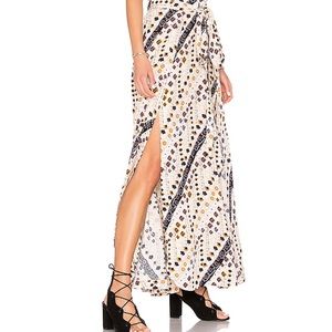 Remember Me Maxi Skirt in Ivory Combo